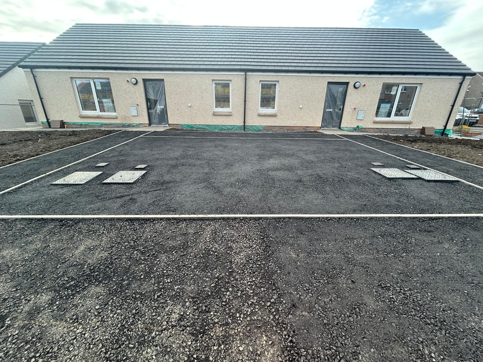 Completed driveway installation