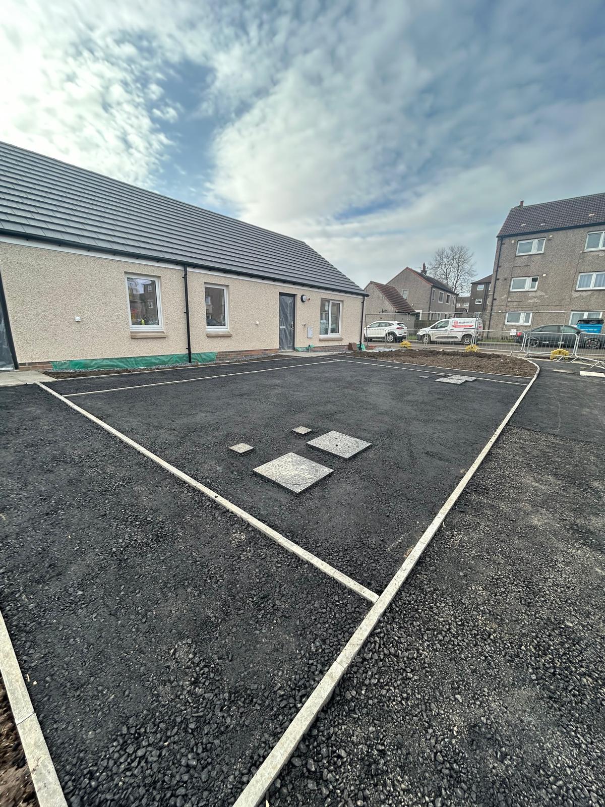 Driveway project with block paving